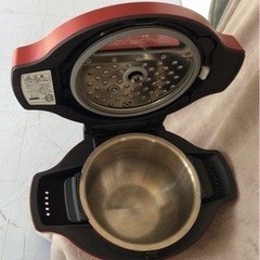 水なし自動調理鍋 シャープ レッド　電気無水鍋