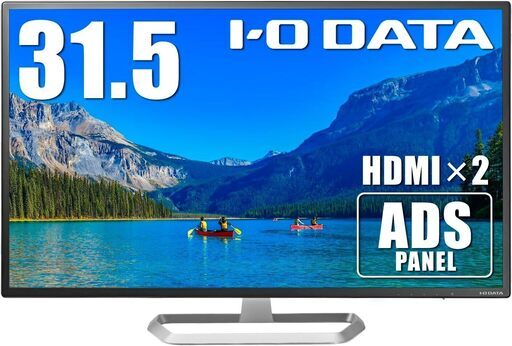アイ・オー・データ IODATA モニター 31.5インチ FHD 1080p ADSパネル ハーフグレア (HDMI×2/アナログRGB×1/DisplayPort×1/スピーカー付/VESA対応/3年/土日サポート/日本) EX-LD321DB