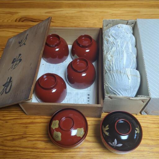 山中塗　汁椀　吸物椀2セットまとめて