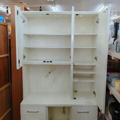 キッチンカウンター☆ホワイトカラー、大型サイズ、大容量収納、小傷等