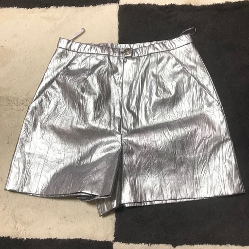 レア 正規品 シャネル CoCo ショートパンツ シルバー 34 S