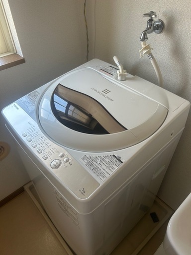 未使用に近い　TOSHIBA AW-5G8(W)洗濯機