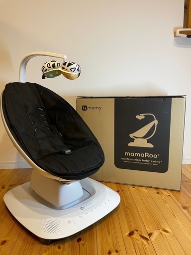 \n【美品】4moms ママルー5.0 電動バウンサー マルチスイングベビーシート バウンサー ブラック