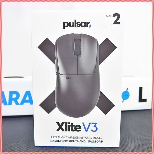 【動作確認済】Pulsar Xlite V3 size2 + ゲーミングマウスパッド セット 420mm × 330mm 中古