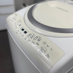 💥激安💥8KG 乾燥付き洗濯機TOSHIBA AW-8V6(S) 2018年製・4.5KG乾燥  
