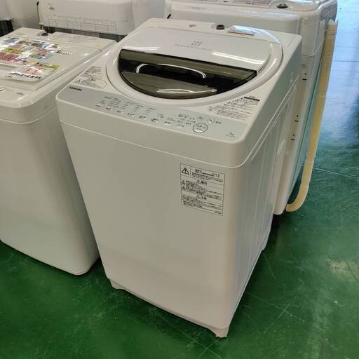 【愛品倶楽部柏店】 分解洗浄済★保証充実 東芝 (TOSHIBA) 2018年製 7.0kg 全自動洗濯機 AW-7G6(W)