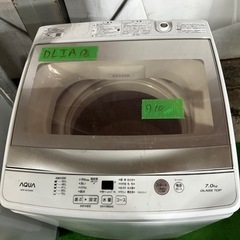 ご来店時、ガン×2お値引き‼️ AQUA(アクア) 2019年製 7.0kg