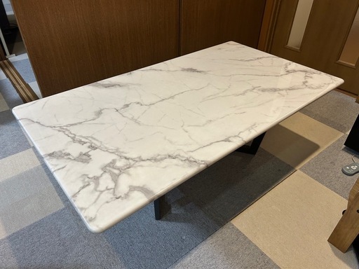 かねたや テーブルコーヒー ValenciaⅡ 大理石調 テーブル 高級