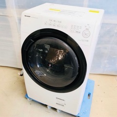 激安美品😇2022年製SHARPドラム式洗濯機ES-S7G 配達無料！
