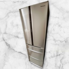 Panasonic 冷蔵庫 NR-F431V-N シルバー フレンチドア