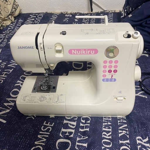 ジャノメ　コンパクトミシン　縫い切るＮ５１５　ミシン
