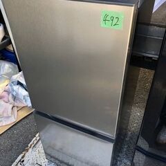 ★格安特価★福岡市内配送設置無料★NO 492 冷蔵庫 シルバー AQR-14N-S [幅49.5cm /135L /2ドア /右開きタイプ /2023年]