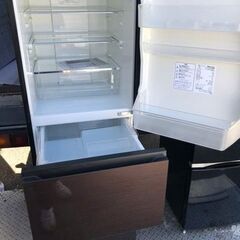 NO 490 ★格安特価★福岡市内配送設置無料★冷蔵庫 ダークブラウン HR-G2801-BR [282L /3ドア /右開きタイプ] [冷凍室 68L]