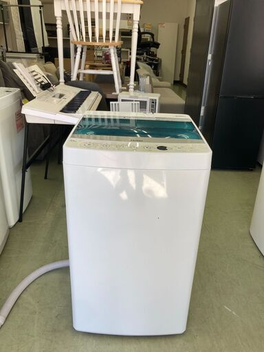 【リサイクルショップ　ピカソ　小松原】★分解洗浄済み★ハイアール Haier 5.5kg全自動洗濯機 2018年製 ホワイト JW-C55A★3809★