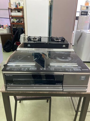 【リサイクルショップ　ピカソ　小松原】アイリスオーヤマ 据置型 単相200V 2口IHクッキングヒーター2019年製  IHC-SG221★3156★