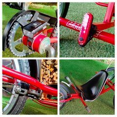 ※　取引終了　※　　　　　　　　　　　　　　　　　　　　　　　　　　　　　　　　　　　　　　　　　　　　　子供用リカンベント風三輪車　イベント用　BRIKE　HAYABUSA　赤色　16インチ　新古車 直接引き渡しのみ ※ 子供用リカンベント風三輪車 イベント用 BRIKE