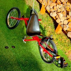 ※　取引終了　※　　　　　　　　　　　　　　　　　　　　　　　　　　　　　　　　　　　　　　　　　　　　　子供用リカンベント風三輪車　イベント用　BRIKE　HAYABUSA　赤色　16インチ　新古車 直接引き渡しのみ ※ 子供用リカンベント風三輪車 イベント用 BRIKE