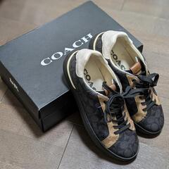 COACH スニーカー ローライン ロー トップ スニーカー 
チャコールシグネチャー G5409 US7D（25.0cm）