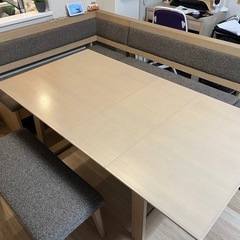 引取限定 シギヤマ家具 ジャスト JUST L字型コーナーソファテーブル付き