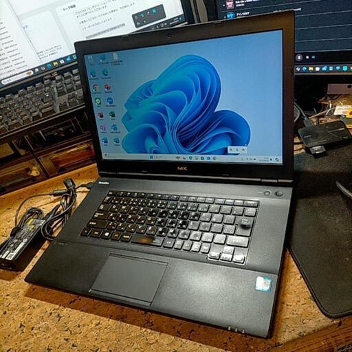 (^引き取り先決まりました‍↕️^)激速SSD NECノートパソコン Core-i3 / SSD 128ギガ / メモリ 8ギガ / ウェブカメラ付き / Windows11最新アップデート済み / Office2021プロplusインストール済み / オマケ付き外付けHDD(500ギガ)付けます/ビジネス向け/ (^^)