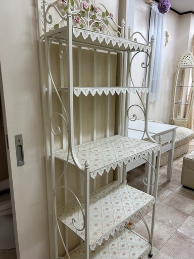 フレンチカントリー love rose 棚 - スチールラック 