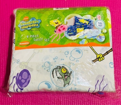 スポンジボブ　シーツセット　ハワイ購入