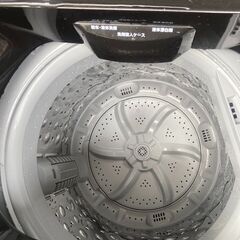 ☆美品￥13,800！ニトリ　6.0kg洗濯機　家電　NTR60 BK型　2021年製　幅52㎝ｘ奥行53㎝ｘ高さ92㎝　【BI124】