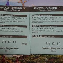 値下げ！ディズニー 未来のチャレンジャー証明書 
6枚とポップコーン引換券2枚セット