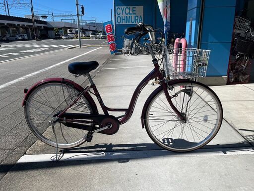 【大人用】整備済 CBA 26型内装3段ギア CARG 中古自転車 婦人車 赤色 \u003c自転車のオオムラ 静岡店\u003e