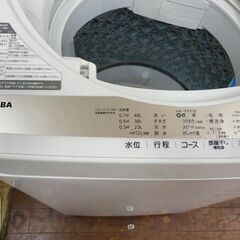 洗濯機　No.14355　東芝　2021年製　5kg　AW-5GA1(W)　【リサイクルショップどりーむ天保山店】