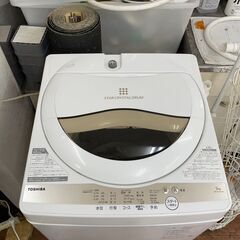 洗濯機　No.14355　東芝　2021年製　5kg　AW-5GA1(W)　【リサイクルショップどりーむ天保山店】