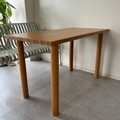 無印良品/オーク材ダイニングテーブル/120cm 無印良品(MUJI)の人気のオーク材 ダイニングテーブル！！120cmの