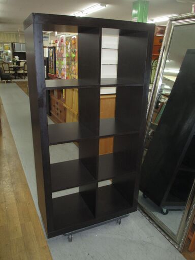 R003 IKEA KALLAX シェルフユニット, ブラウン、幅79cm Used