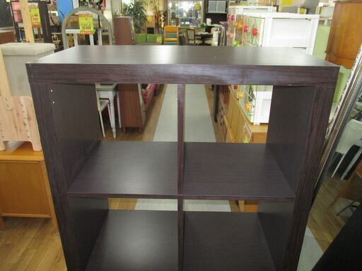 R003 IKEA KALLAX シェルフユニット, ブラウン、幅79cm Used