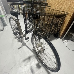 自転車 ママチャリ 大人用 DUNLOP 鍵あり