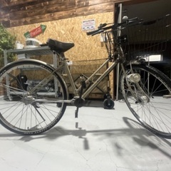 自転車 ママチャリ 大人用 DUNLOP 鍵あり