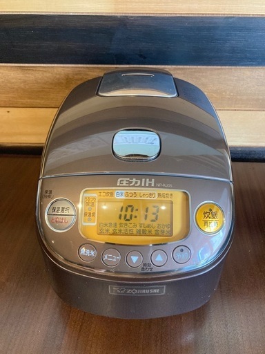 象印 圧力IH 炊飯器 3合炊き NP-RJ05 中古 動作品