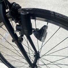 【完売御礼】【大人用】整備済 アルミフレームクロスバイク風  塩野ZEST 700c外装6段ギア 中古自転車 黒色 <自転車のオオムラ 静岡店>