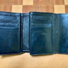 【希少がま口👛】【Bottega Veneta】【 ボッテガ・ヴェネタ イントレチャート メンズ 羊革 三つ折りウォレット財布】【使用感あり】