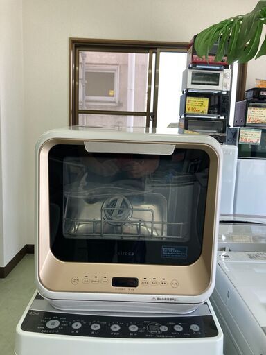 【リサイクルショップ　ピカソ　小松原】2021年製 シロカ 2WAY食器洗い乾燥機 食洗機 PDW-5D ゴールド★4362★