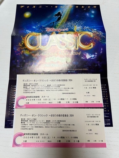 Disney 名古屋 ペアチケット