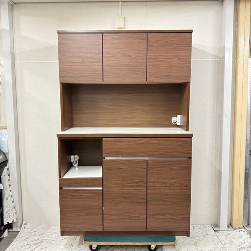 19787  大川家具 3枚扉キッチンボード幅115   ◆大阪市内・東大阪市他 6,000円以上ご購入で無料配達いたします！◆ ※京都・高槻・枚方方面◆神戸・西宮・尼崎方面◆生駒方面、大阪南部方面　それぞれ条件付き無料配送あり！