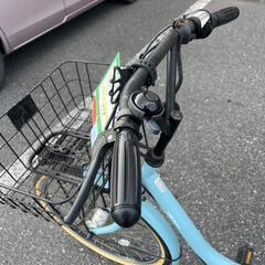 ★790　ASAHI　婦人用シティサイクル【水色】6段変速　リサイクルマート鹿児島宇宿店