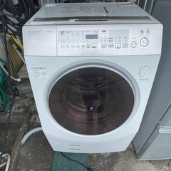 【リサイクルサービス八光】2012年製　シャープ　ななめ型ドラム式洗濯乾燥機（10kg）左開き ES-V530-NL