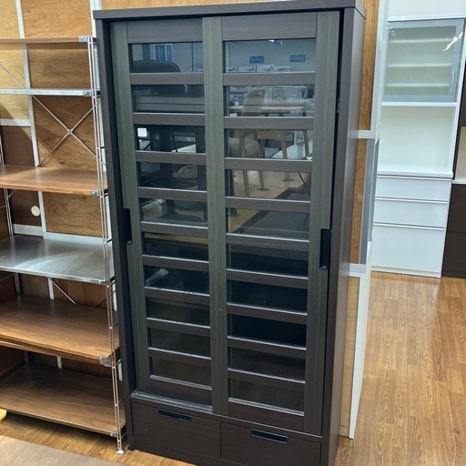 本棚　ニトリ　スライド扉　14,300円