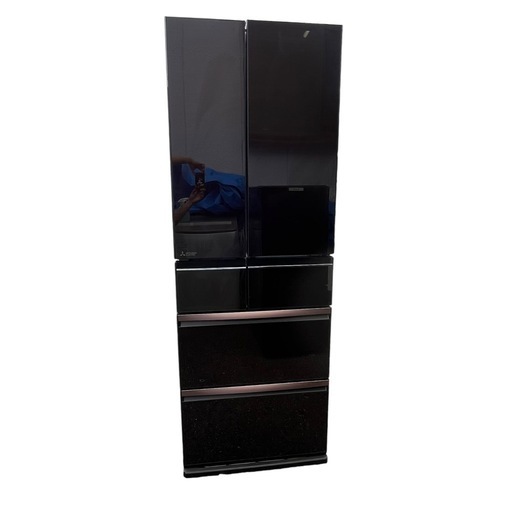 【美品】MITSUBISHI 三菱 ノンフロン冷凍冷蔵庫 6ドア冷蔵庫 生活家電 家電 新生活 大家族 MR-WX47D-BR 2018年製