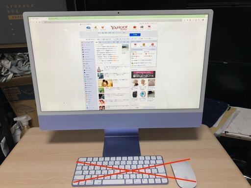 M1 iMac 24インチ 8GB 8コアGPU パープル（本体のみ）