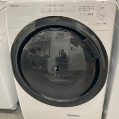SHARPのドラム式洗濯乾燥機（7キロ） ES-S7G-WL 2022年 動作確認