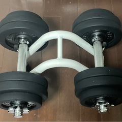 取引中】トレーニング用品一式 筋トレセット フラットベンチ ダンベル 