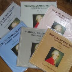 【LPレコード】モーツァルト　ピアノ曲全集　7～12集　6冊